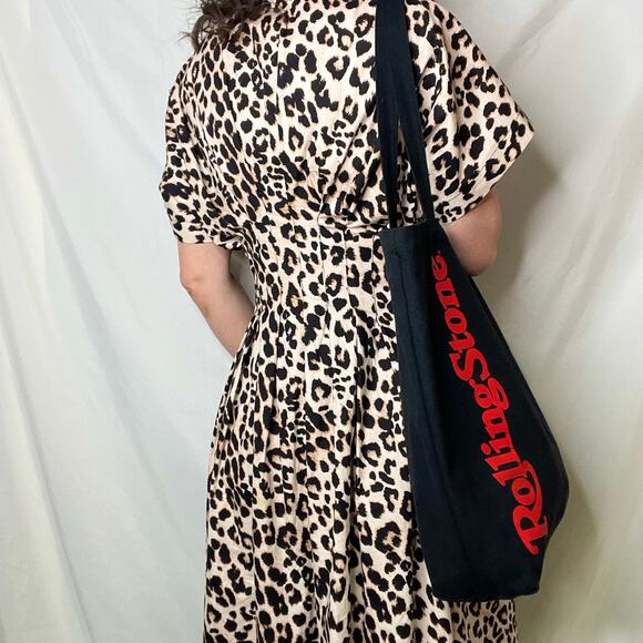 Rolling Stone magazine black red reusable tote shoulder bag cotton canvas - Picture 12 of 15